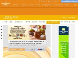 Hallmark Channel’s Caramel Creation Contest