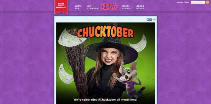 Chuck E. Cheese’s Chucktober 2015 Sweepstakes