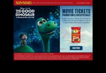 SunMaidOffer.com - Sun-Maid's The Good Dinosaur Movie Ticket Promotion