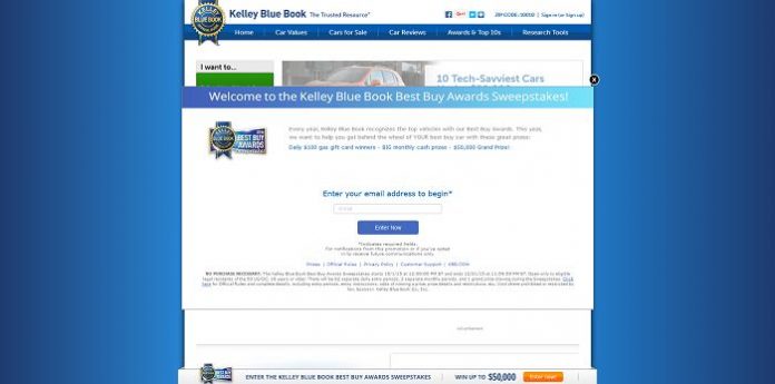 Kelley Blue Book Best Buy Awards Sweepstakes