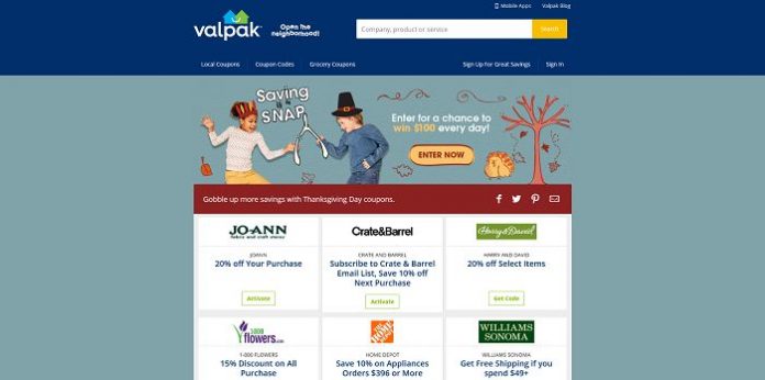 Valpak Cash In On Traditions Sweepstakes