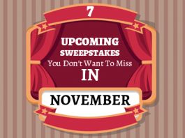 Upcoming Sweepstakes November