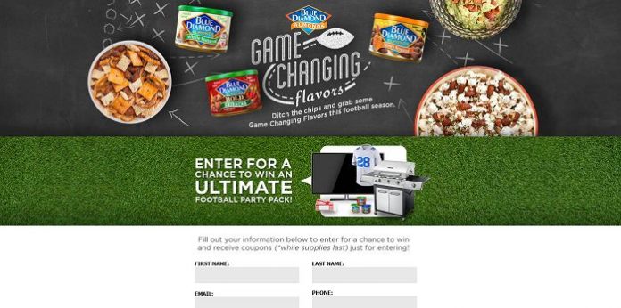 Blue Diamond Game Changing Flavors Sweepstakes (GameChangingFlavors.com)