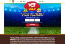 Game Time Gold At McDonald's Sweepstakes