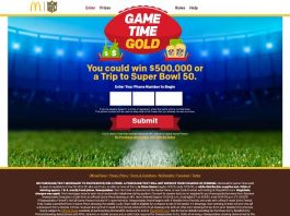 Game Time Gold At McDonald's Sweepstakes