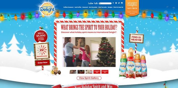 International Delight's Share Your Holiday Spirit Contest