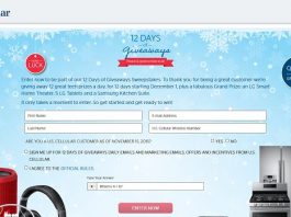 U.S. Cellular 12 Days of Giveaways Sweepstakes (USCellular.com/12Days)