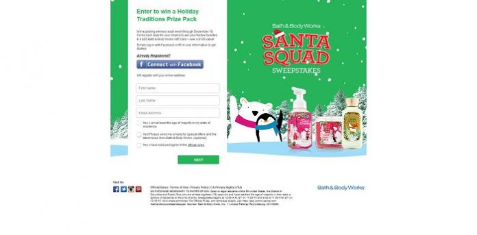 SantaSquad Sweepstakes