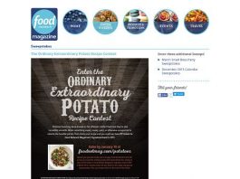 Food Network Magazine: Ordinary Extraordinary Potato Recipe Contest Food Network Magazine Ordinary Extraordinary Potato Recipe Contest