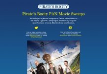 Pirate's Booty PAN Movie Sweepstakes