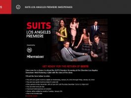 Suits Los Angeles Premiere Sweepstakes