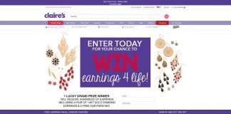 Sweepstakes: Win Earrings 4 Life From Claire’s Claire's Earrings 4 Life Sweepstakes