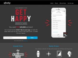 XfinitySweepstakes.com - XFINITY Get Happy Sweepstakes