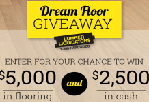 Lumber Liquidators Dream Floor Giveaway 2017 (DIYNetwork.com/DreamFloor)