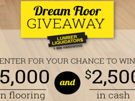 Lumber Liquidators Dream Floor Giveaway 2017 (DIYNetwork.com/DreamFloor)