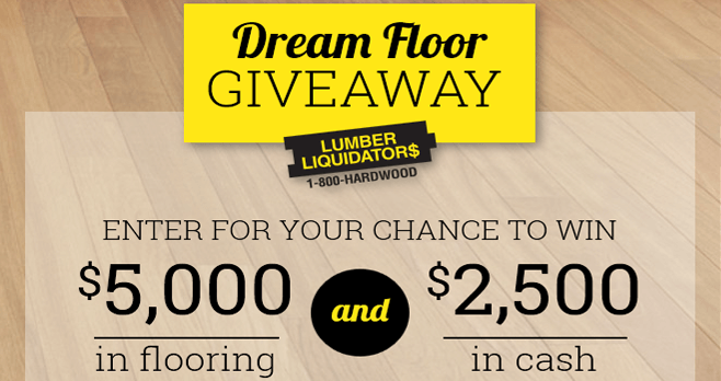 Lumber Liquidators Dream Floor Giveaway 2017 (DIYNetwork.com/DreamFloor) Lumber Liquidators Dream Floor Giveaway 2017 (DIYNetwork.com/DreamFloor)