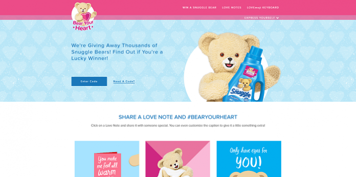 SnugglebBearYourHeart.com - Snuggle Bear Your Heart Instant Win Game