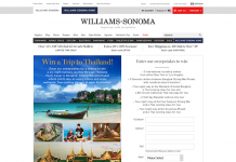 Williams-Sonoma Trip To Thailand Sweepstakes