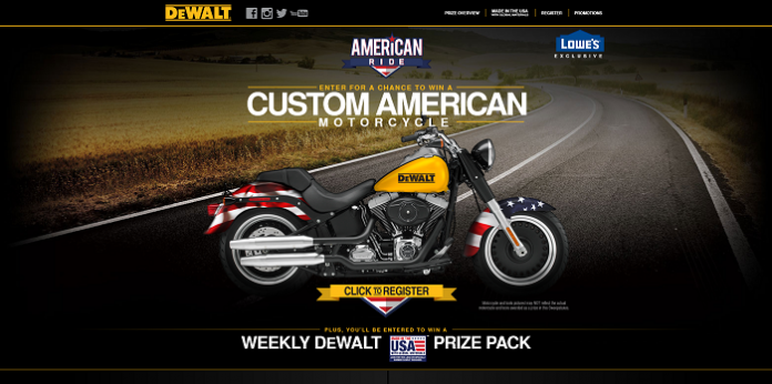 DWAmericanRide.com - DEWALT American Ride Sweepstakes
