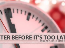 Sweepstakes Ending In January 2016
