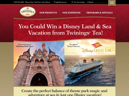 2016 Twinings Winter Promotion: Land & Sea Sweepstakes