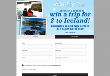 Price Chopper Trip to Iceland Sweepstakes