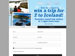 Price Chopper Trip to Iceland Sweepstakes