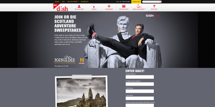 DISH Join or Die Scotland Adventure Sweepstakes