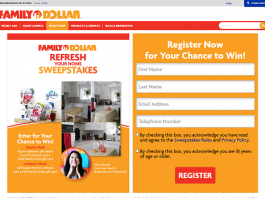 FamilyDollar.com/RefreshYourHome - Family Dollar Home Refresh Sweepstakes