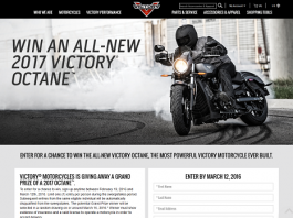 Victory Motorcycles Octane Sweepstakes