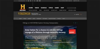 Vikings on HISTORY Explore Norway Sweepstakes