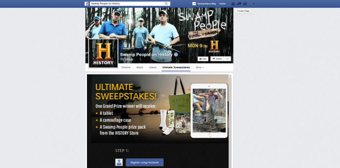 History’s Swamp People Ultimate Facebook Sweepstakes