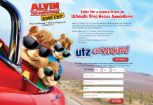 Utz Ultimate Tree House Adventure with Alvin and the Chipmunks: Road Chip Sweepstakes