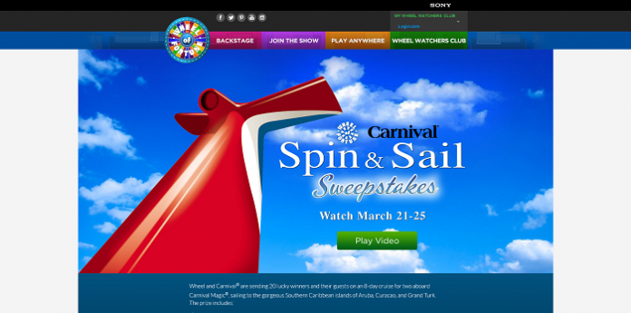 Wheel Of Fortune Sweepstakes: Carnival Spin & Sail Bonus Puzzle Solution