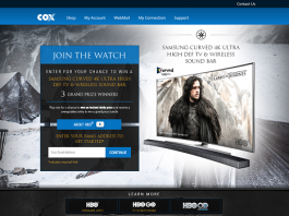 Cox.com/UltimateTVContest - Cox Ultimate TV Contest 2016