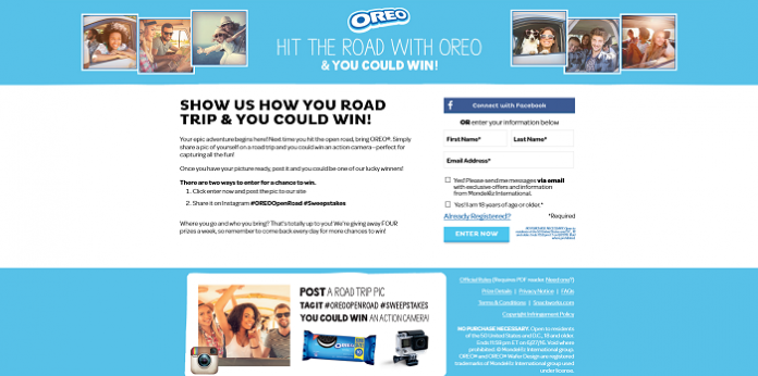 Discover The OREOOpenRoad.com Sweepstakes Discover The OREOOpenRoad.com Sweepstakes