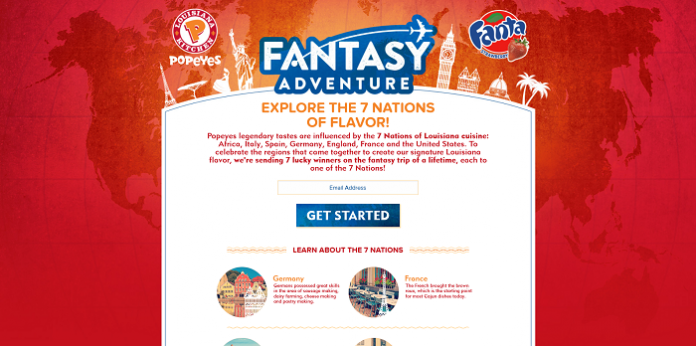 PopeyesFantasyAdventure.com: Popeyes Fantasy Adventure Sweeps 2016