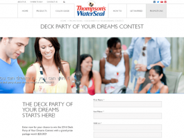 Thompson’s WaterSeal Deck Party of Your Dreams Contest 2016