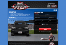 ResersRacing.com - Reser's Toyota Highlander Giveaway