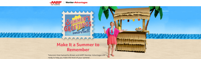 SummersGreetings.com - AARP Summer’s Greetings Sweepstakes