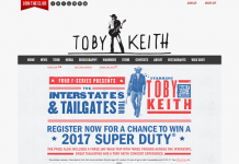 TobyKeith.com/Ford: Toby Keith & Ford Present The Interstates & Tailgates Sweepstakes