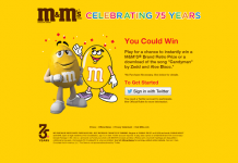M&M’S Brand Retro Bag Instant Win Game
