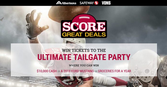 Albertsons Safeway Score Great Deals Sweepstakes 2017 Albertsons Safeway Score Great Deals Sweepstakes 2017