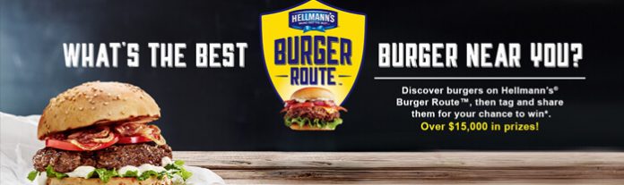 Hellmann's Burger Route Sweepstakes 2016