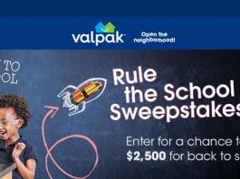 Valpak Rule the School Sweepstakes 2017