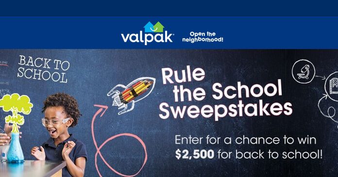 Valpak Rule the School Sweepstakes 2017 Valpak Rule the School Sweepstakes 2017