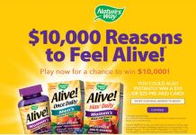 Play The Feel Alive Sweepstakes & Instant Win Game