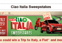 HEB.com/Italy - Ciao Italia Sweepstakes 2016