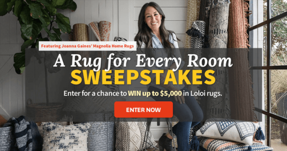 BHG A Rug for Every Room Sweepstakes (BHG.com/LoloiRugs) BHG A Rug for Every Room Sweepstakes (BHG.com/LoloiRugs)