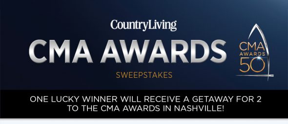Country Living CMA Awards 2016 Sweepstakes (CountryLiving.com/CMAAwards2016)